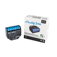 Shelly Plus 2PM smart dual relay switch with energy monitoring 